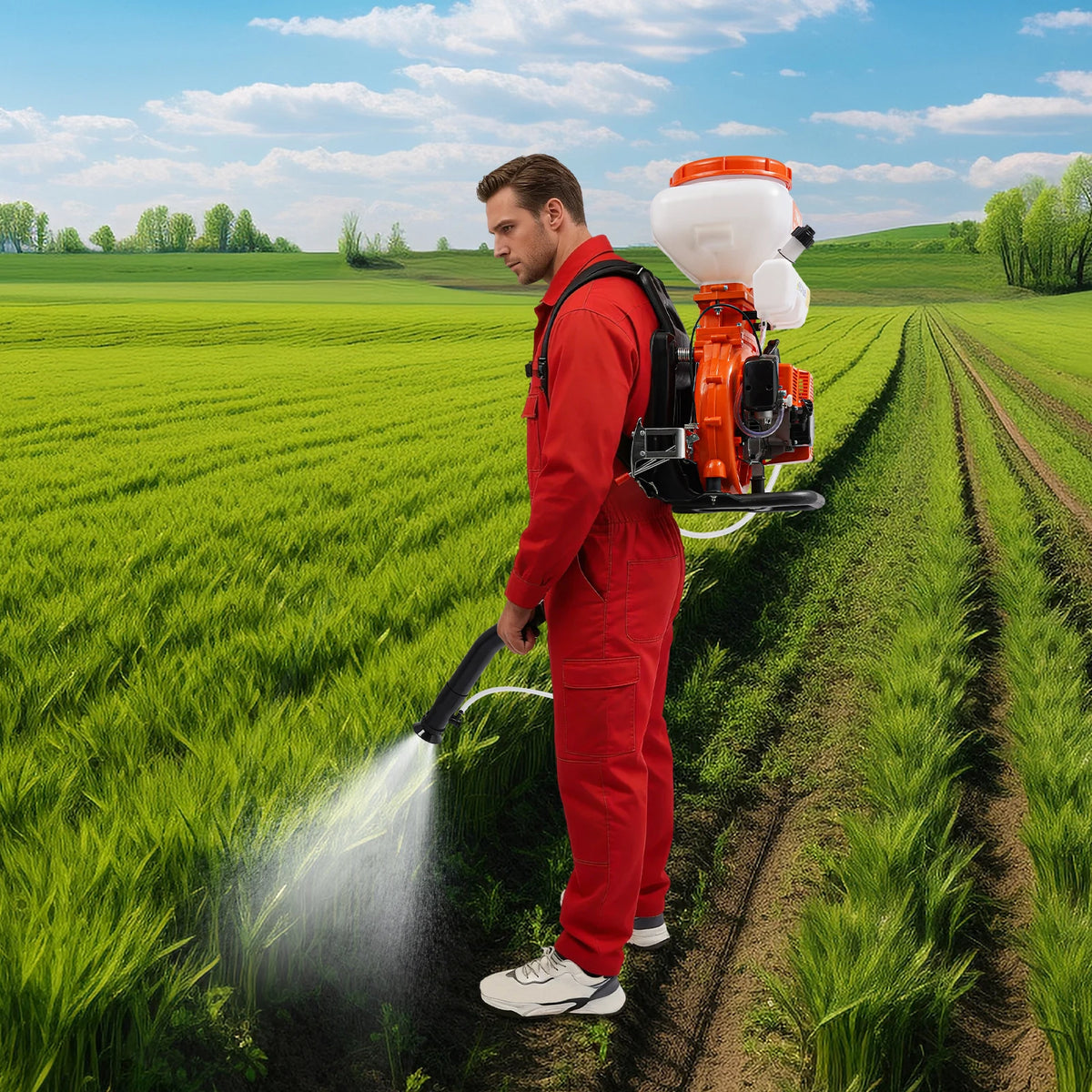 Gasoline Backpack Sprayer High Pressure Mist Farm Garden Tool