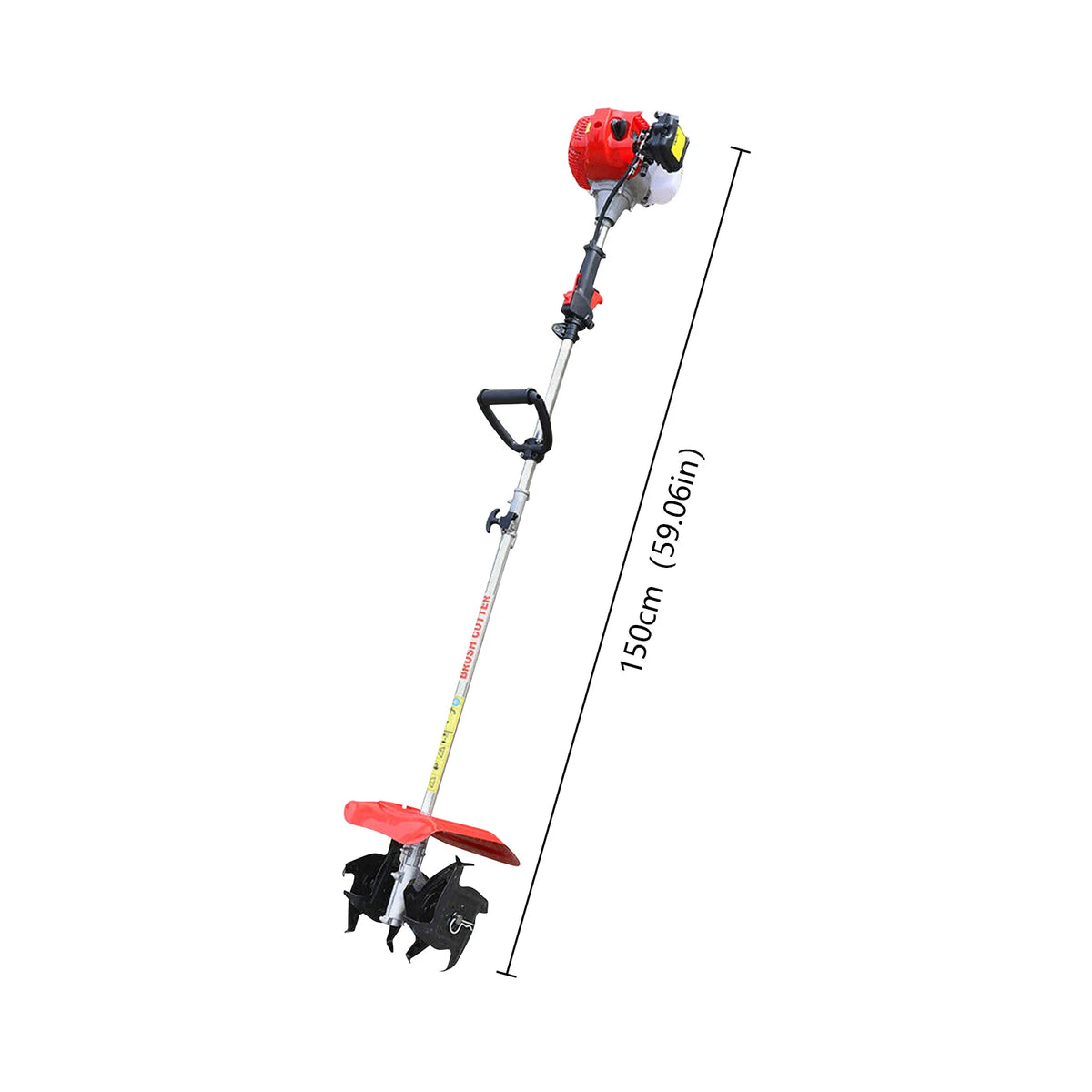 Compact Handheld Gas Powered Garden Tiller Cultivator Tool