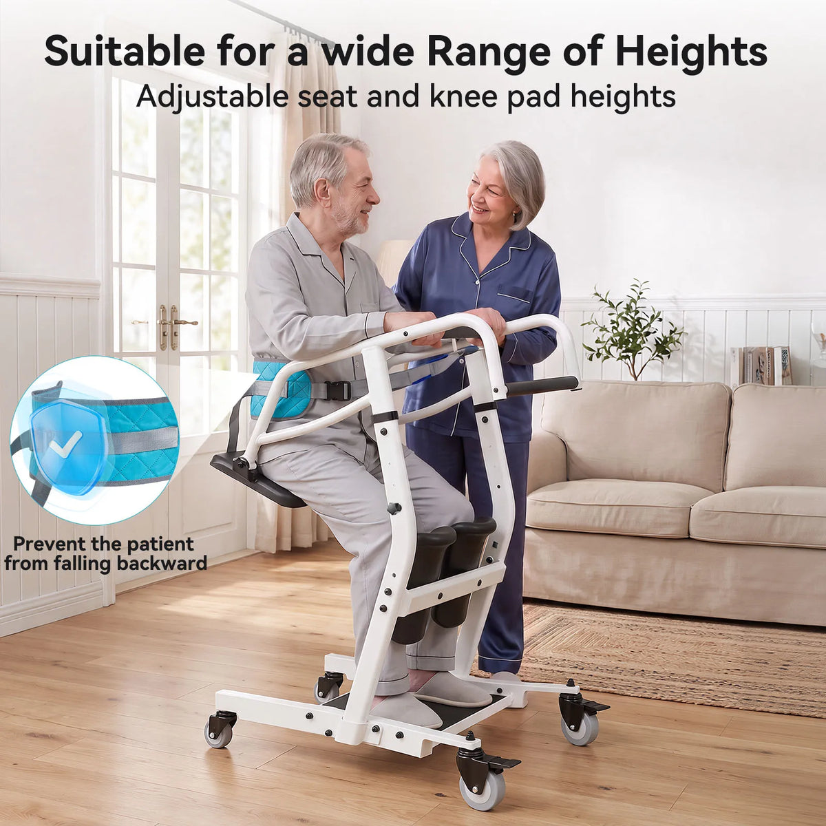 Sit To Stand Lift Safety Belt Adjustable Seat Transfer Aid