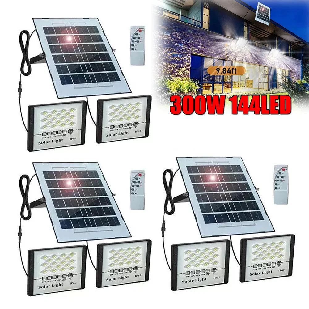 300W LED Solar Street Light With Dusk To Dawn Sensor