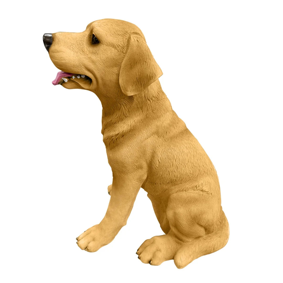 Weatherproof Resin Labrador Dog Statue For Garden Art