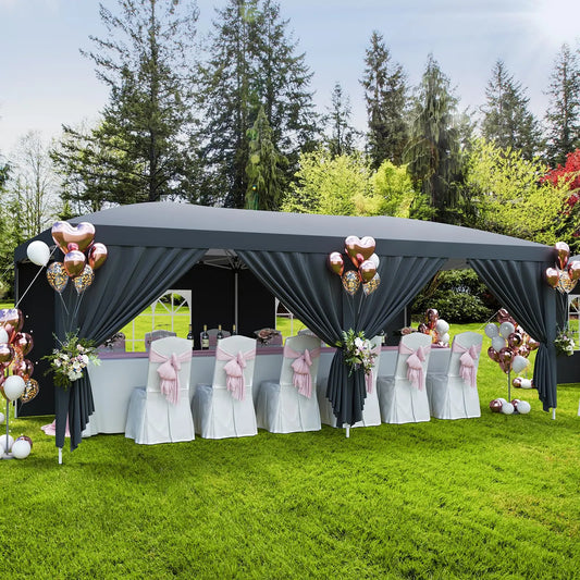 HiMISS Pop Up Canopy Tent With Removable Sidewalls Heavy Duty Waterproof