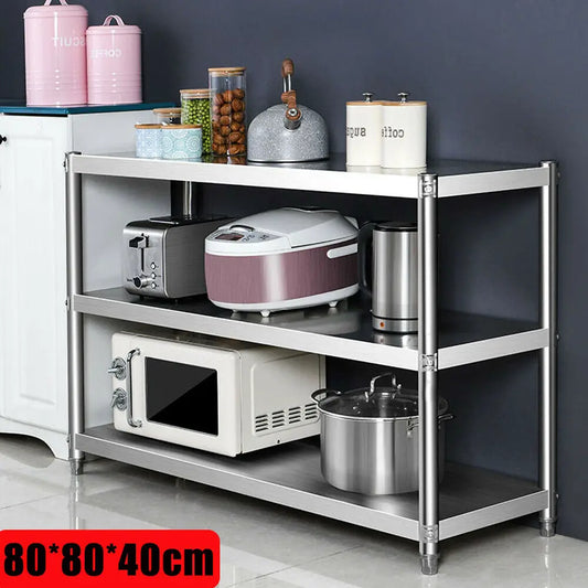 Stainless Steel Heavy Duty Storage Shelving Organizer 3 Tier Rack