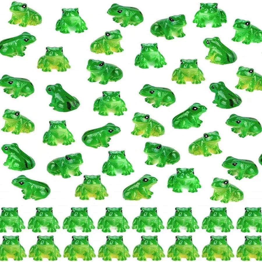 Mini Resin Frog Figurines For Aquarium And Terrarium Decor