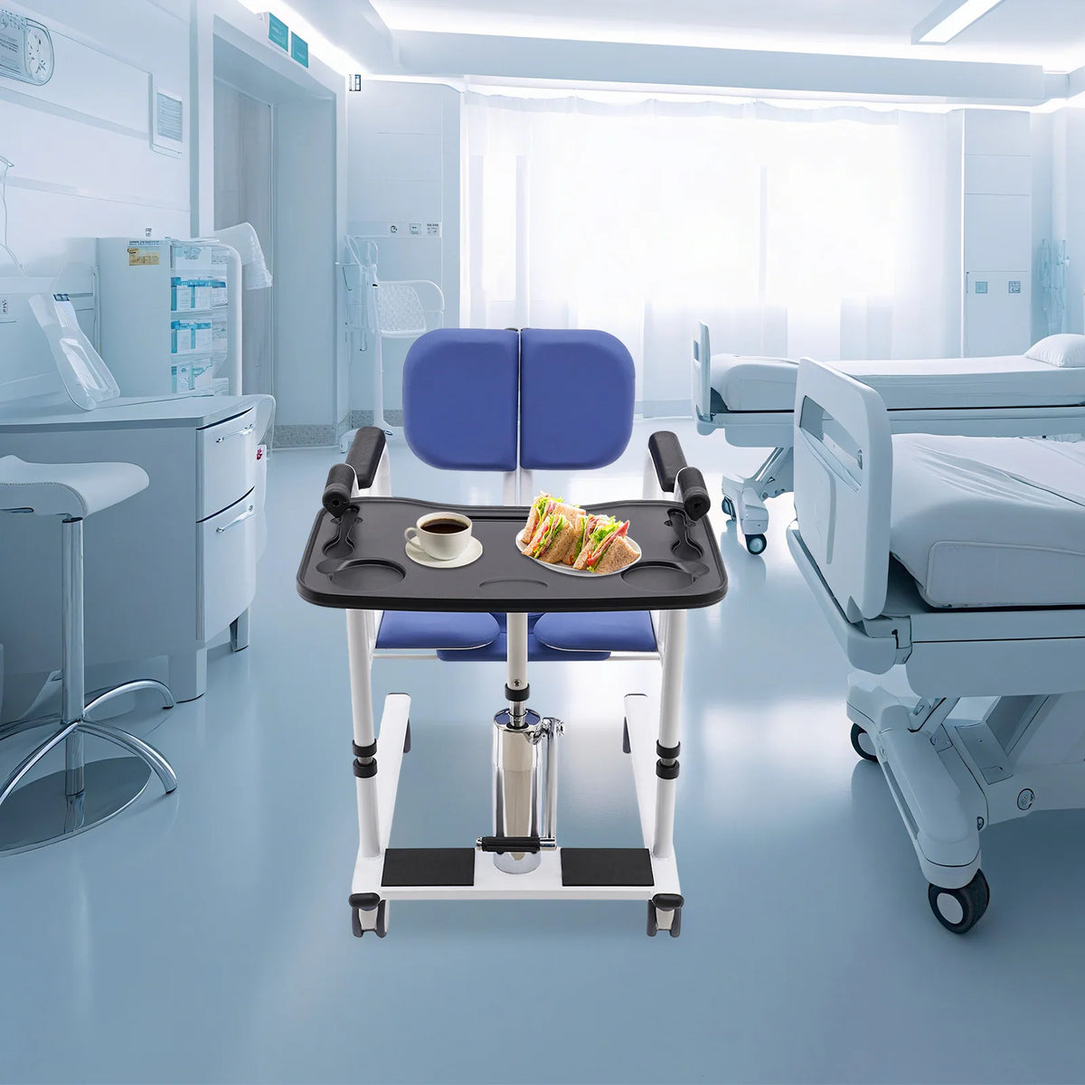 Hydraulic Patient Lift Transfer Chair With Adjustable Height