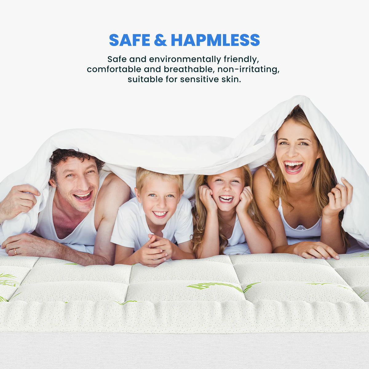 MCQ Bamboo Viscose Mattress Topper With Cooling Memory Foam