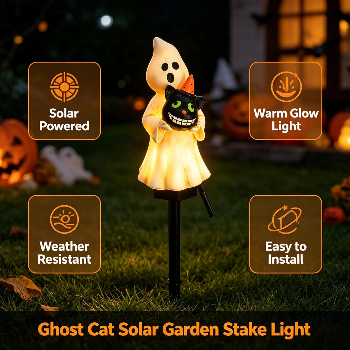 Solar Garden Stake Light For Outdoor Yard And Pathway Decoration
