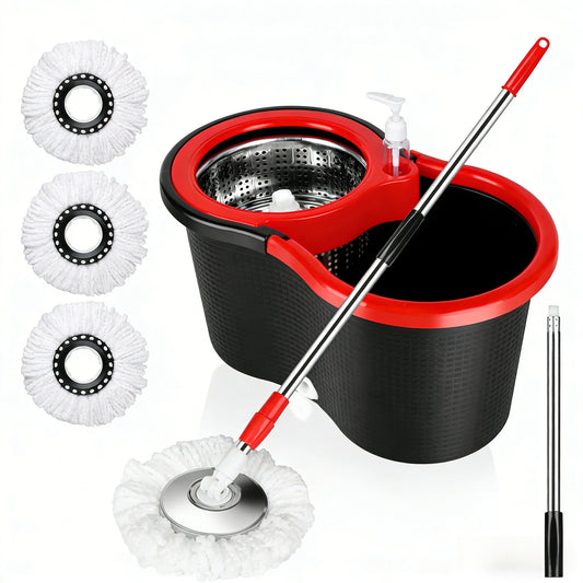 AEHOME 360 Spin Mop And Bucket Set With Self Wringing