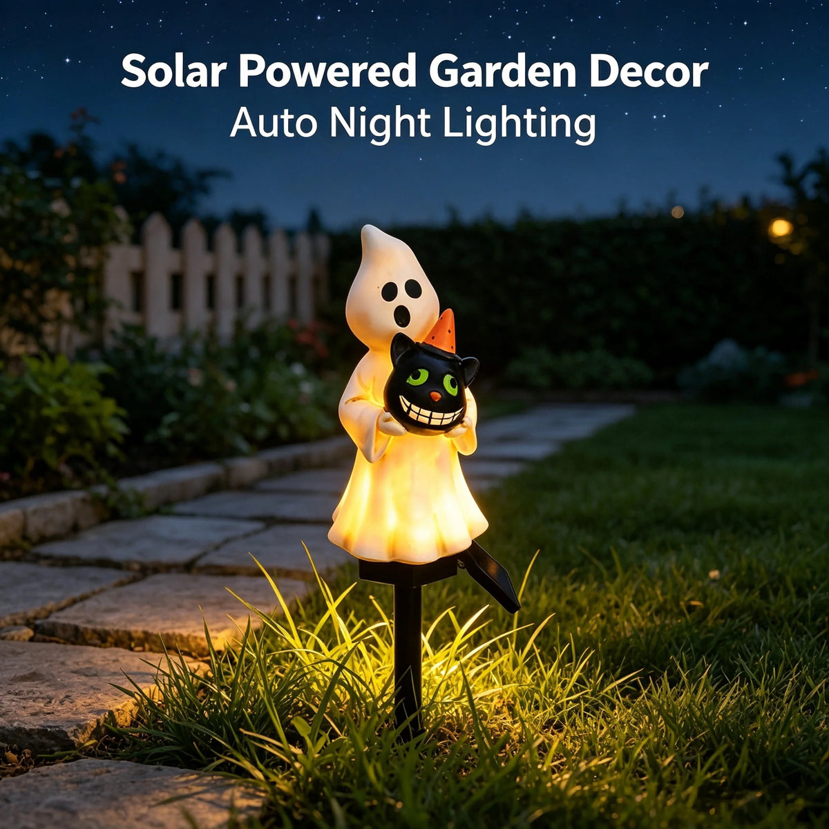 Solar Garden Stake Light For Outdoor Yard And Pathway Decoration