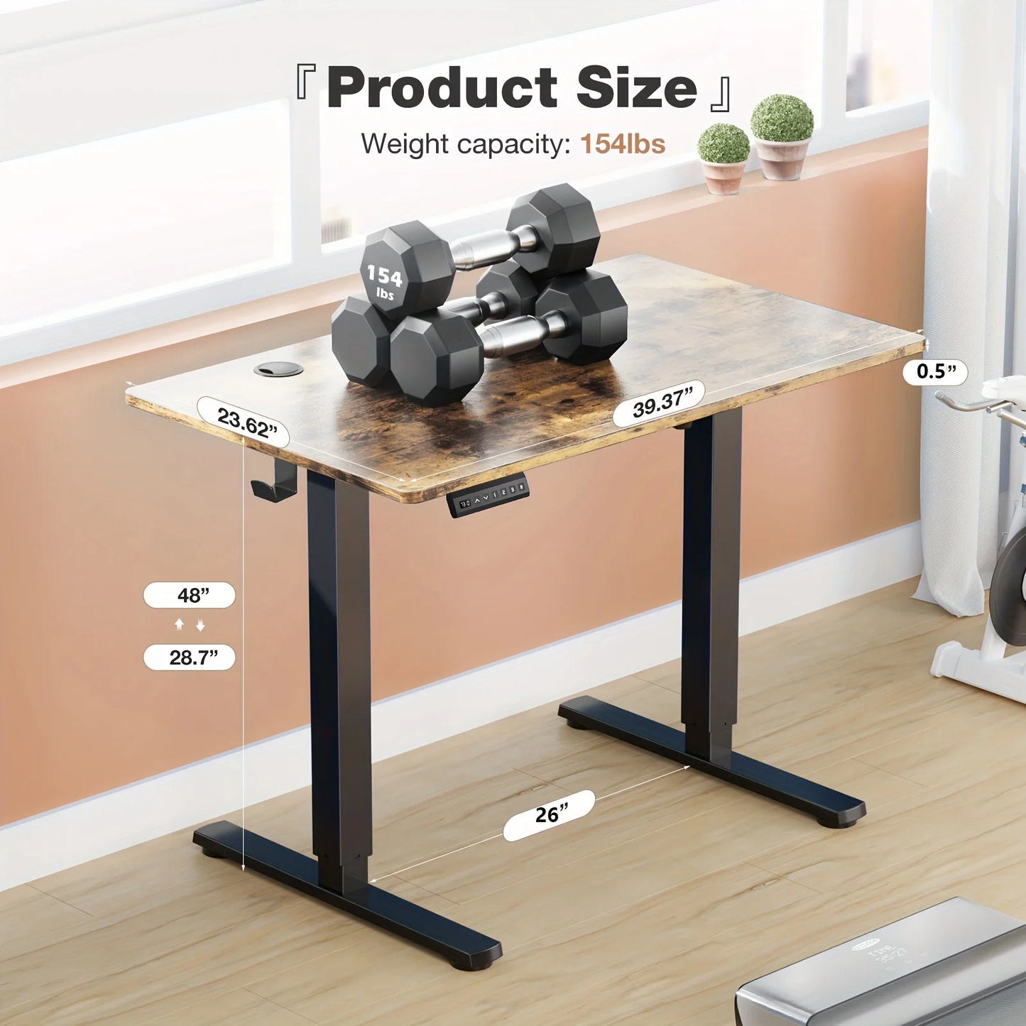 JHK Electric Standing Desk Height Adjustable Ergonomic Office Workstation