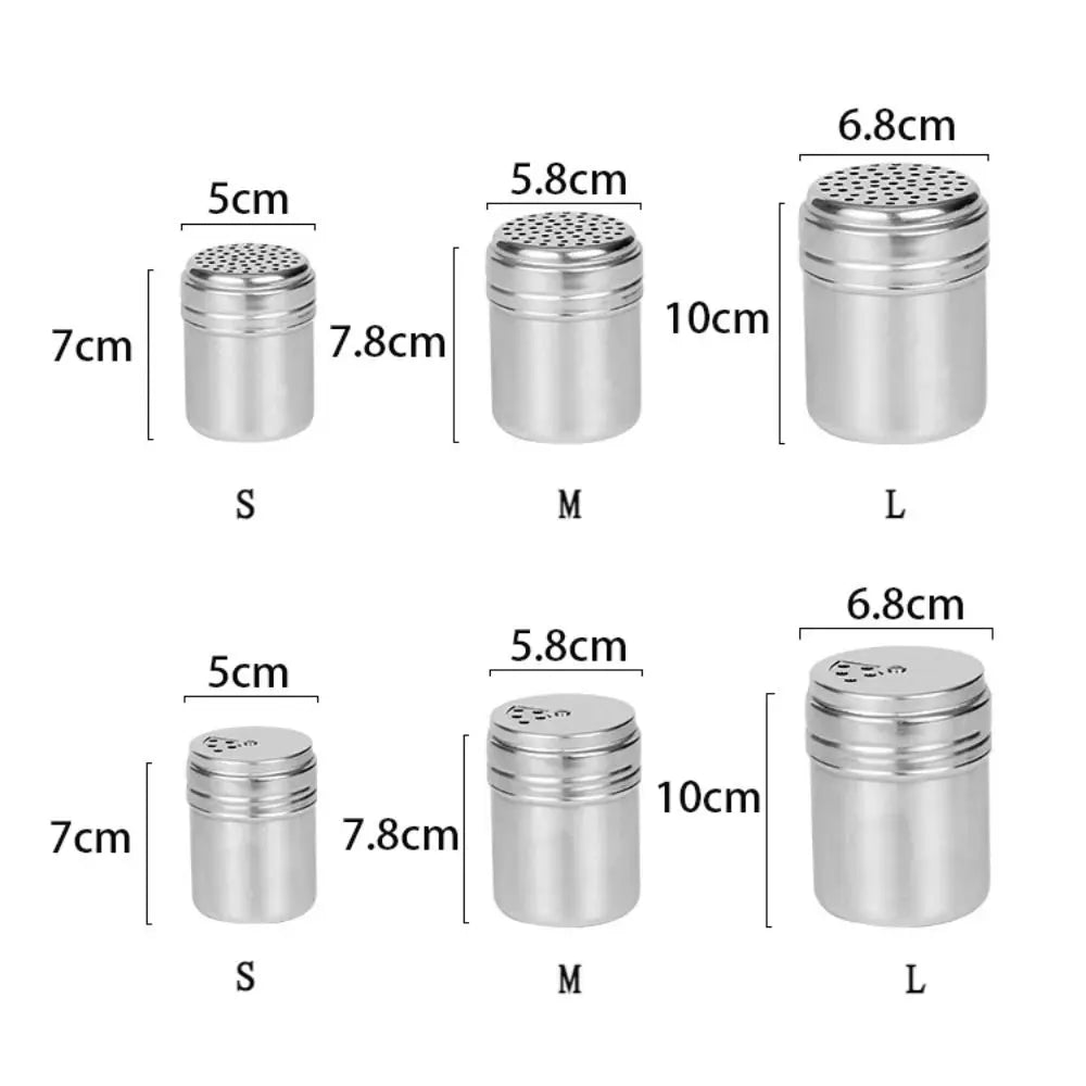 Stainless Steel Rotating Spice Seasoning Jar With Pepper Shaker