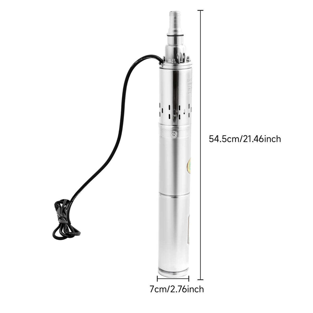Bymaocar 0.5HP DC 24V Deep Well Submersible Pump