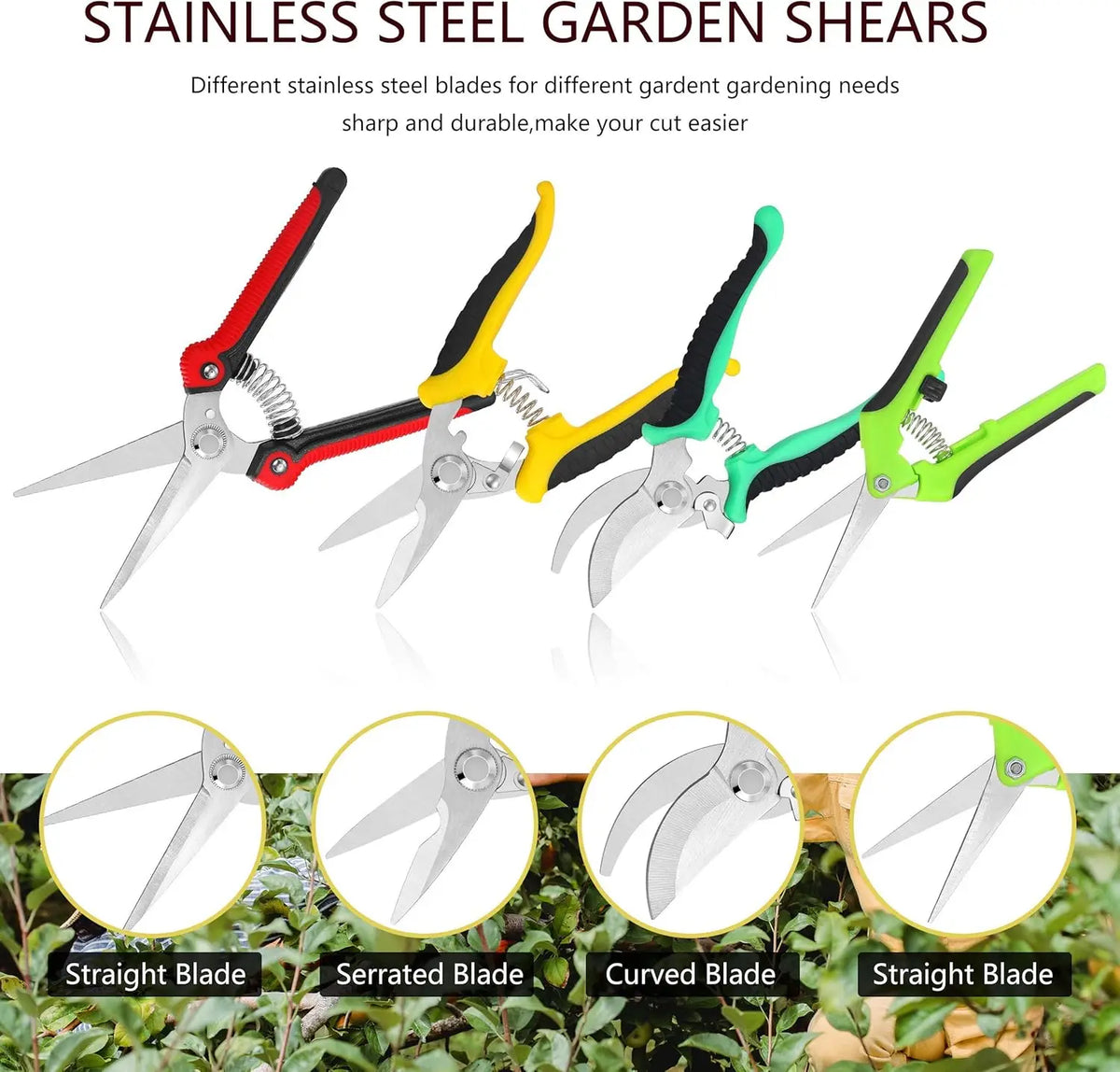 Garden Pruning Shears Set With Gloves And Storage Bag