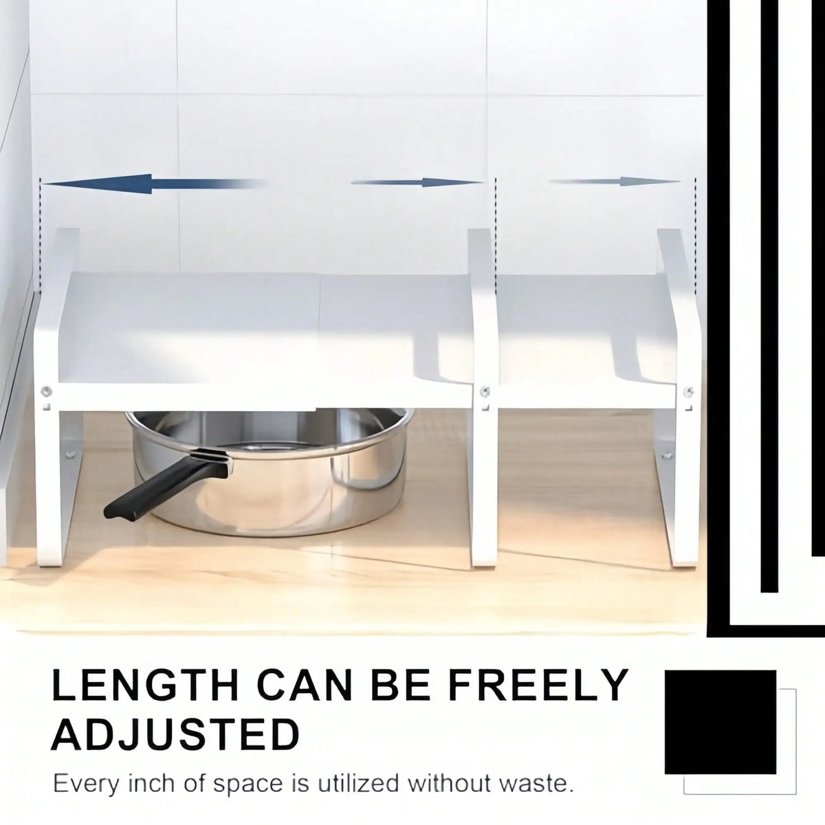 Adjustable Stainless Steel Kitchen Countertop Storage Rack